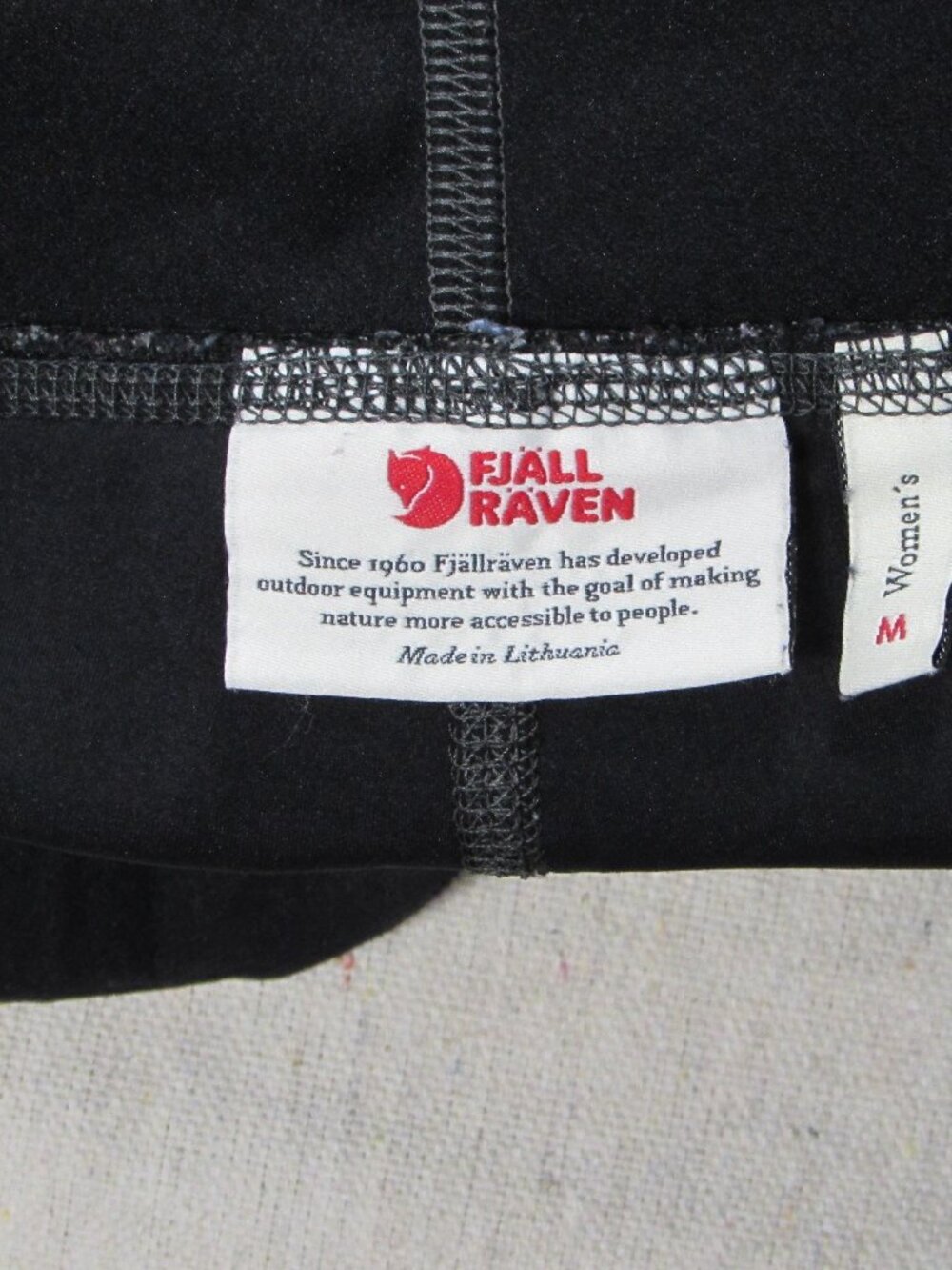 Fjallraven Women's Sz Medium Black Abisko Trekking Pants High Waisted Leggings - Picture 11 of 13